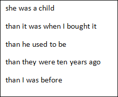 Phrases in the box