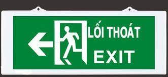 Biển chỉ dẫn lối thoát hiểm màu xanh