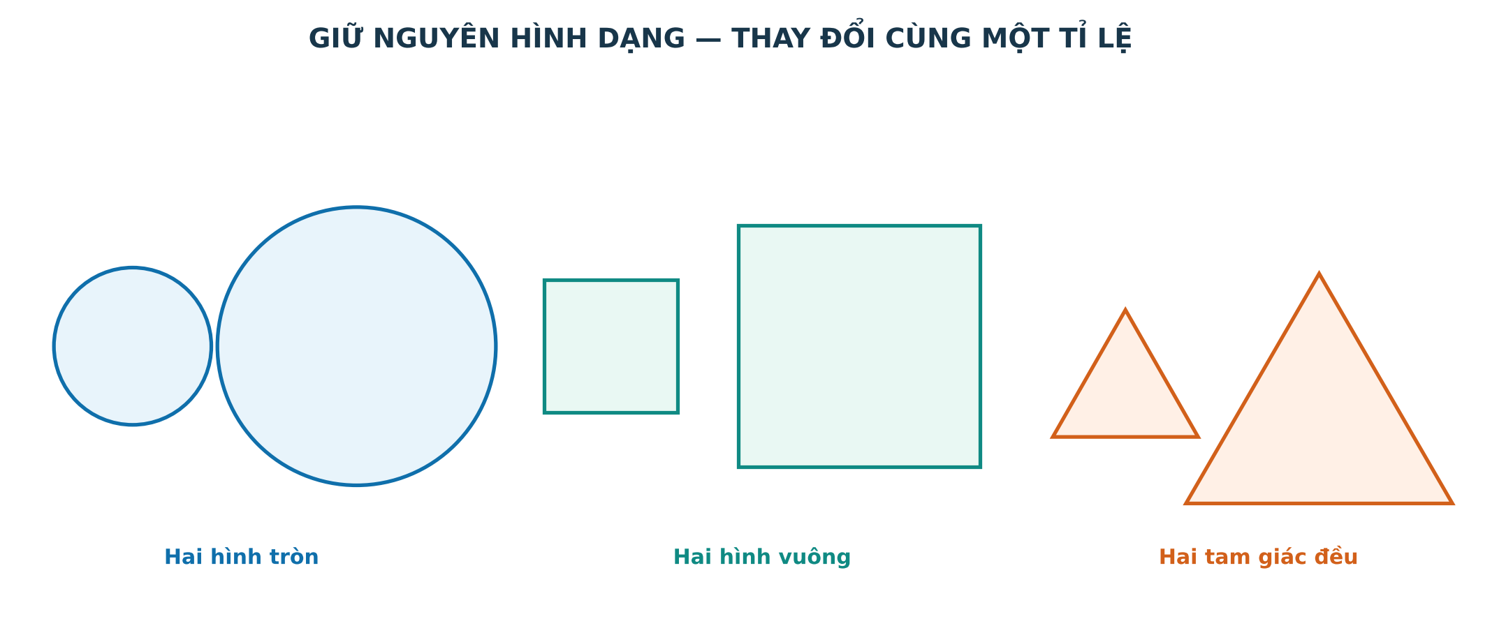 Một số cặp hình đồng dạng quen thuộc
